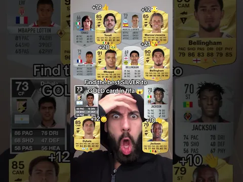 Mbappè and Bellingham rating silver to gold card in fifa 27 evolution