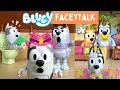 BLUEY - Faceytalk Episode Full Episode Pretend Play with Bluey Toys Disney Jr ABC Kids