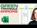 How to Remove Green Triangle Errors in Excel 4 Methods