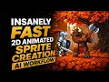 Insanely Fast 2D Animated Sprite Creation AI Workflow