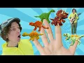 Download Lagu Family Finger Dinosaurs with Matt | Nursery Rhymes, Children's Song | Learn English Kids