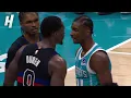 Pistons Hornets GOT INTO IT IN A HUGE BRAWL