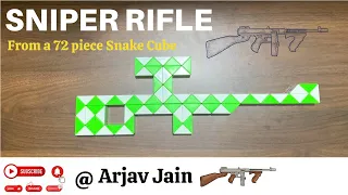 Craft A Sniper Rifle From 72 Piece Snake Cube Step By Step Tutorial SnakeCubeSniper PuzzleCraft 