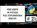 For Loops In Python With Explanation In Hindi Python For beginners In Hindi