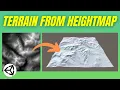Create Terrain from a Heightmap Unity Tutorial