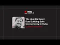 The Humble Event Bus Building Safe Concurrency in Ruby Ljubomir Markovic RubyConf Austria 2026