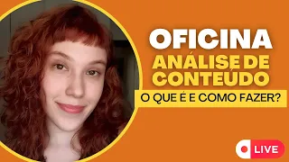 Oficina Laletec 2022 - Análise de conteúdo (Bardin), com Giovana Armidoro Rabêlo.