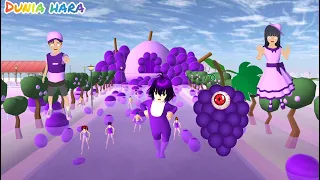 Download Banjir Muncul Anggur Ungu🍇 Raksasa Cari Mutiara Ubah Semua Jadi Bayi Anggur| Sakura School Simulator MP3