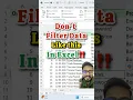 Download Lagu Don't Filter Data in Excel Like this‼️Instead Use Amazing trick #exceltutorial #exceltips #excel