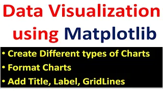 Data Visualization using Matplotlib Create Charts Analyze Dataset Python for Data Science