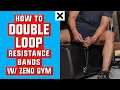 Zeno Gym Workout Bench - Double Loop Resistant Bands