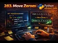 DAY 10 Of Leetcode 75 Move Zeroes - 283 Python Solution Tamil