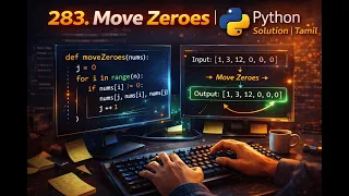 DAY 10 Of Leetcode 75 Move Zeroes - 283 Python Solution Tamil