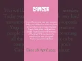 TODAY HOROSCOPE CANCER TODAY HOROSCOPE CANCER 28 APRIL 2023