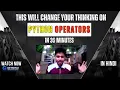 Python Operators Explained in Hindi Complete Beginner Guide Full Tutorial Zero 2 Hero getsetai