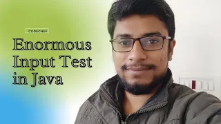 Enormous Input Test in Java Codechef