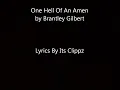 One Hell Of An Amen Brantley Gilbert Lyrics