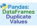 30 - Pandas DataFrames Dealing with Duplicate Values