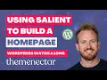 Building a Homepage with Salient Theme WordPress Watchalong