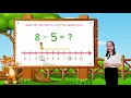 Math For Kids - Lesson 28 Subtraction Using the Number Line Kindergarten