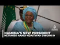 Namibia's first female president: Netumbo Nandi Ndaitwah sworn in as new leader