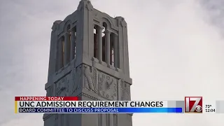 UNC admission requirement changes