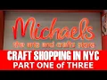 CRAFT SHOPPING IN MICHAEL S NYC - Pt 1 of 3 Clearance Creativity kits scrapbooking paper cricut