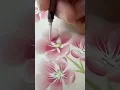 Lagu Pink flower chinoiserie painting!  #chinoiserie #watercolorpainting #floralpainting #artists