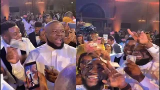 the gist 10 hushpuppi sprays millions of dollars at davidos brothers wedding in dubai