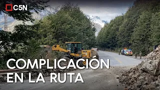 Derrumbe en la RUTA 40: apertura PARCIAL y tránsito intermitente