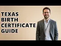How To Get Birth Certificate in Texas