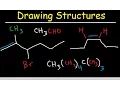 Organic Chemistry Drawing Structures - Bond Line Skeletal and Condensed Structural Formulas