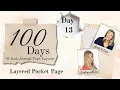 100 Days of Junk Journal Page Layouts Day 13 Layered Pocket Page