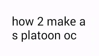 How to make a Splatoon OC