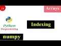 Indexing Operation in NumPy Arrays Python Tutorials