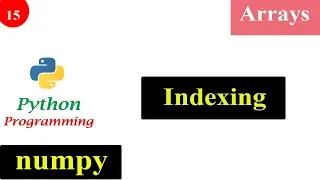 Indexing Operation in NumPy Arrays Python Tutorials