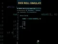 Dice rolling simulator in Python Create a simulator in 50 sec for fun
