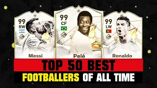 top 50 best football players of all time ft pel messi ronaldo etc