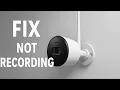 How To Fix Night Owl Camera Not Recording Events