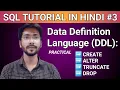 DDL Commands in SQL CREATE ALTER TRUNCATE DROP Explain with Practical HINDI