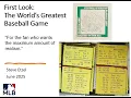 First Look The World s Greatest Baseball Game