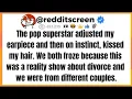 Download Lagu The pop superstar adjusted my earpiece and then on instinct kissed my hair. We both froze because...
