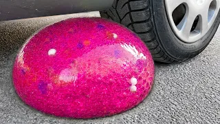 ORBEEZ COCA COLA BALLOON VS CAR, Coca Cola Zero, PowerAde, Fanta, Sprite, Fruko and Mentos Diff Unde