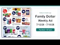 Family Dollar Weekly Ad 26 - 26 Top 10 Deals