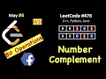 Number Complement LeetCode 476 C Java Python May LeetCoding Day 4