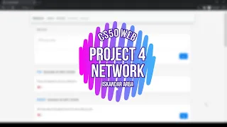 CS50Web Programing With Python and JavaScript Project 4 Network