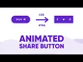 Animated Share Button using HTML and CSS