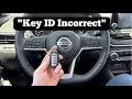 How To Start A 2019 - 2023 Nissan Altima With Key ID Incorrect