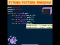 13 To Print Tricky Pattern Program In Python
