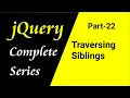 jQuery tutorial for beginners in Hindi Traversing Siblings Part-22 CSEtutorials